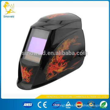 Diseño de moda Solar Powered Auto Darkening soldadura casco